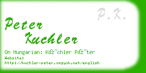 peter kuchler business card